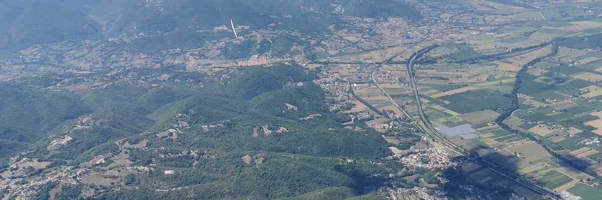 Flugwegposition um 11:34:17: Aufgenommen in der Nähe von 02100 Rieti, Italien in 1639 Meter